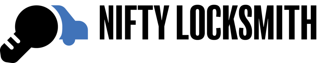 Nifty locksmith logo darkblue