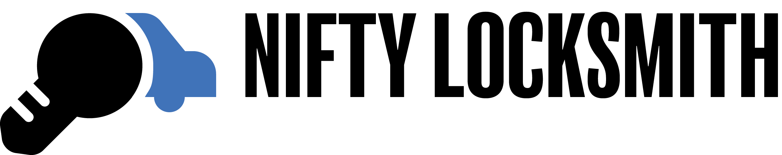 Nifty locksmith logo darkblue